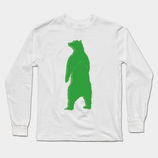 Green bear goes wild Long Sleeve T-Shirt